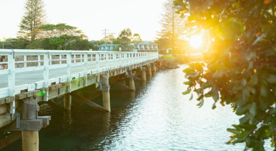 Simpsons Creek Bridge near Bayside Brunswick Heads
